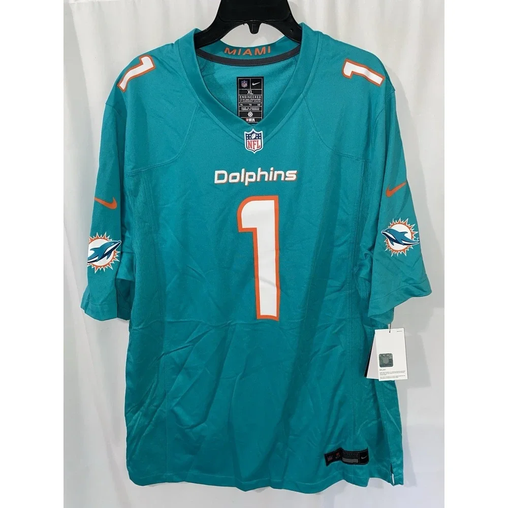 NWT Nike Tua Tagovailoa Miami Dolphins Game Jersey‎ Men's XL